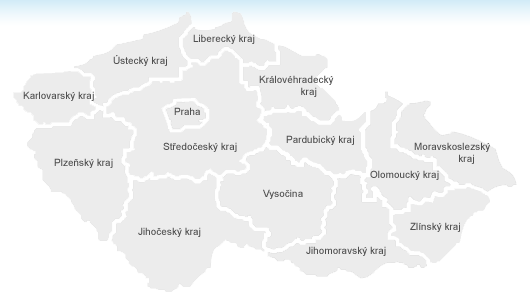 Mapa krajů